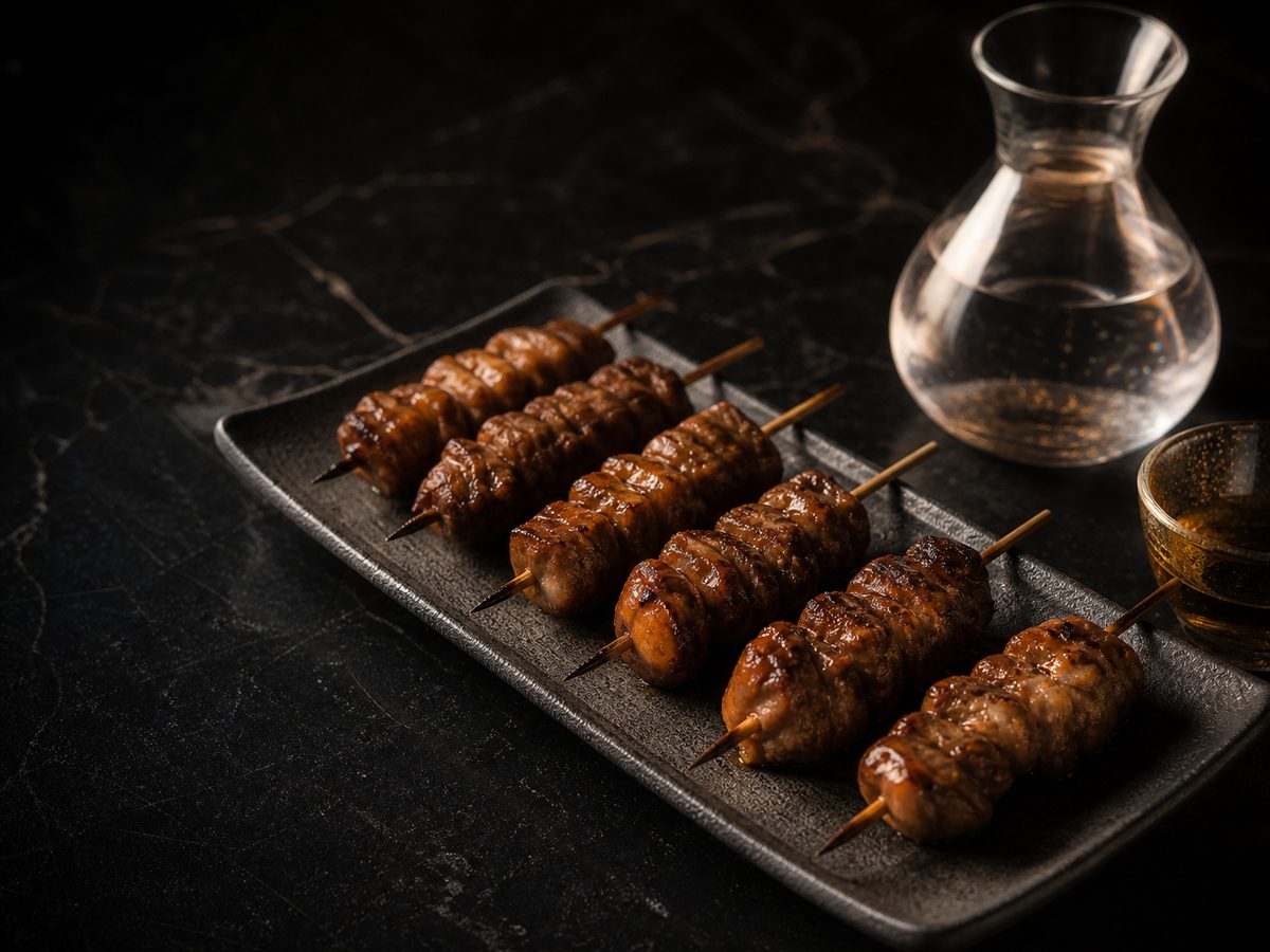 Charcoal-grilled skewers at Robata Albany
