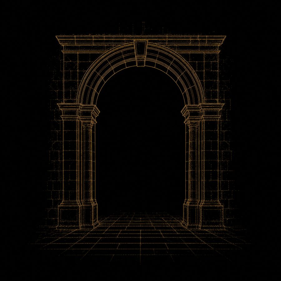 Line drawing of the Archway arch motif